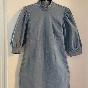 Denim mini dress